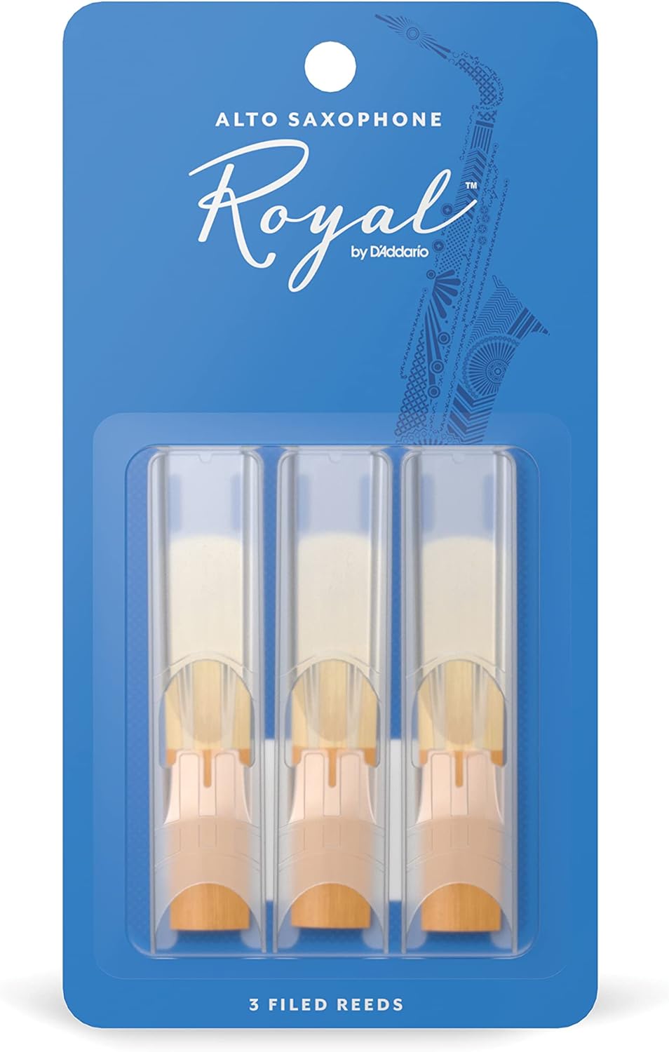 Rico Royal Alto Saxophone Reeds, Pack of 3 image 0
