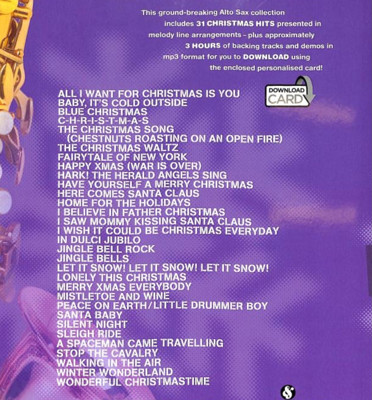 Playalong Alto Saxophone Christmas Hits