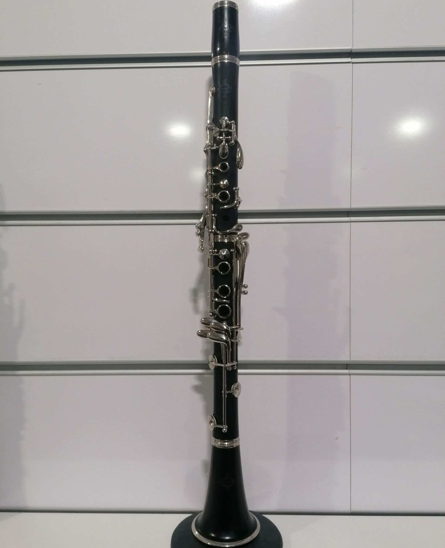 Clarinet on a white background