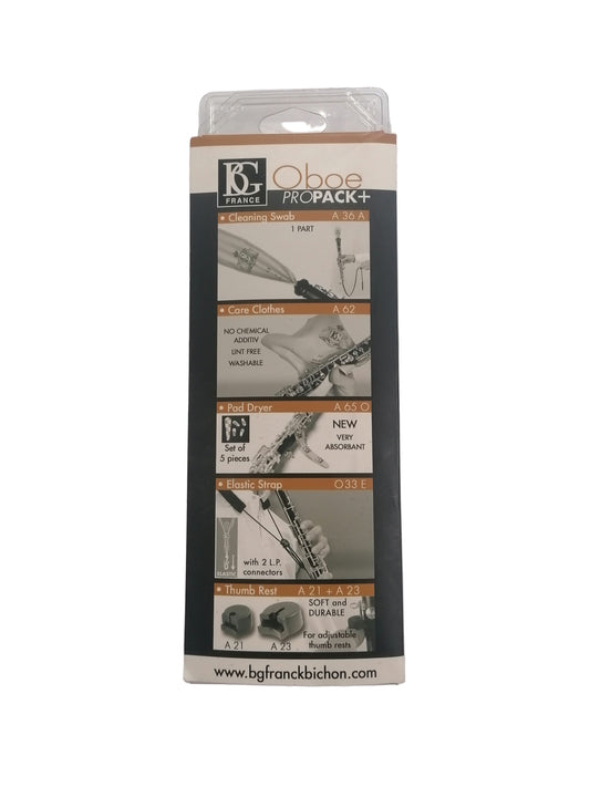 Package of B&G Frank Kitchen oboe parts on a white background