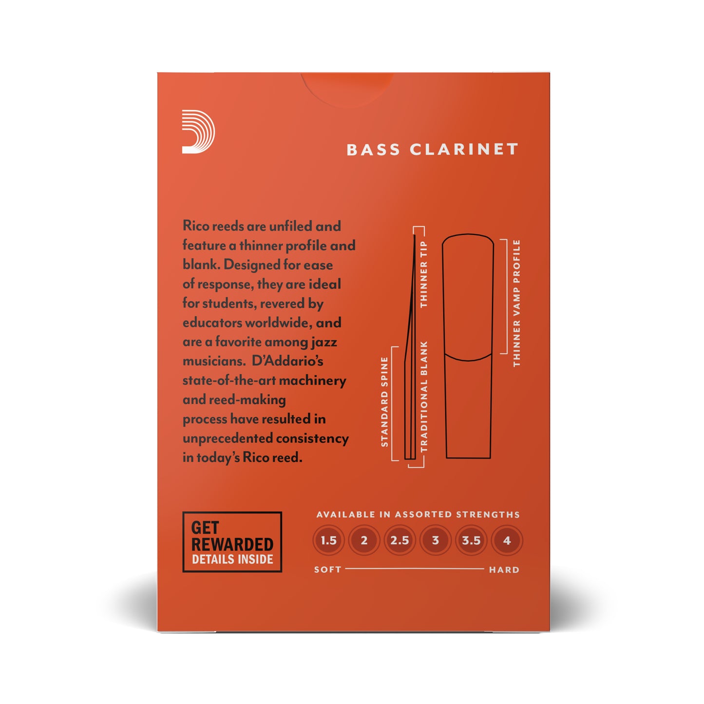 Rico Bass Clarinet Reed