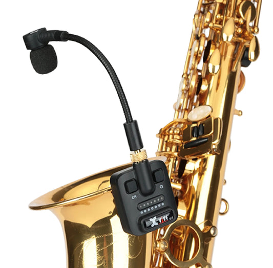 XVive U7 Wireless Microphone System for Saxophone, Trumpet or Trombone