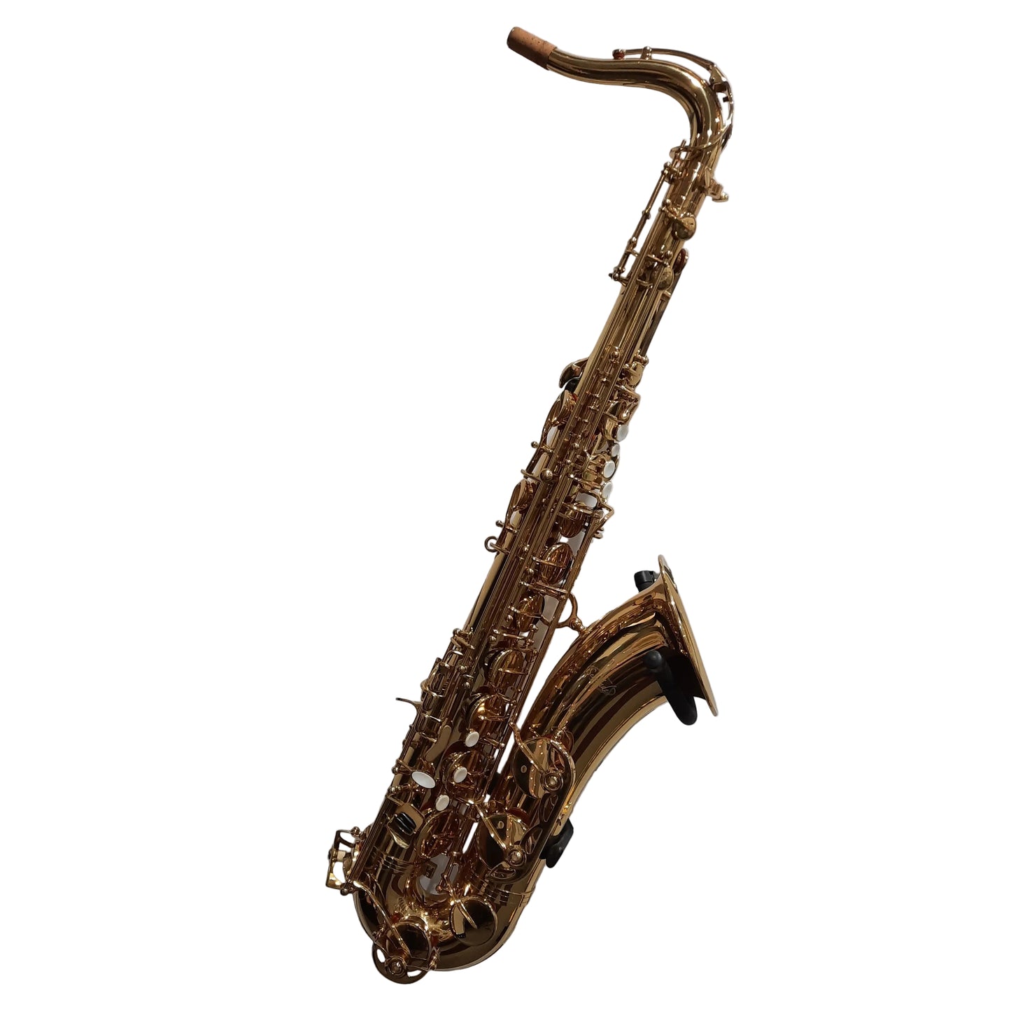 Tenor Saxophone on white background