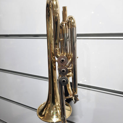 Reconditioned Blessing USA Bb Cornet on Display