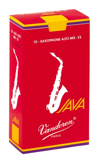 Vandoren JAVA Red Alto Saxophone Reeds, Box of 10 image 0