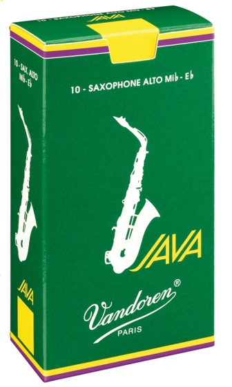 Vandoren JAVA Green Alto Saxophone Reeds, Box of 10 image 0