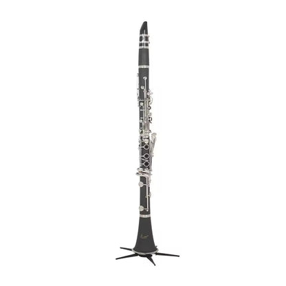 Clarinet on a stand with 'Slade' branding on a white background