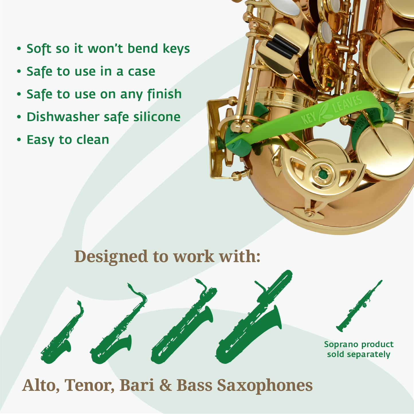 Key Leaves Saxophone Key Props