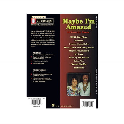 Maybe I'm Amazed Jazz Play-Along Book & CD featuring Howie Casey