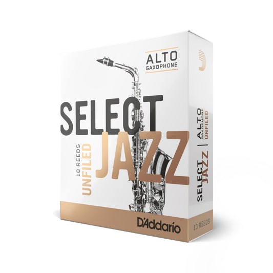 D'Addario Jazz Select Unfiled Alto Saxophone Reed