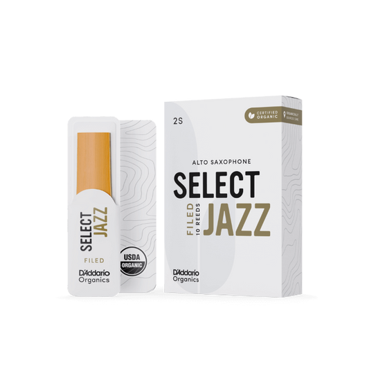 D'Addario Organics Select Jazz Filed Alto Saxophone Reed