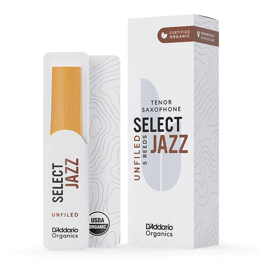 D'Addario Jazz Select Unfiled Tenor Saxophone Reed