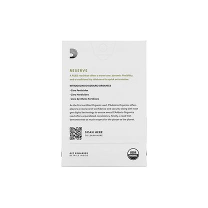 D'Addario Organic Reserve Alto Saxophone Reeds
