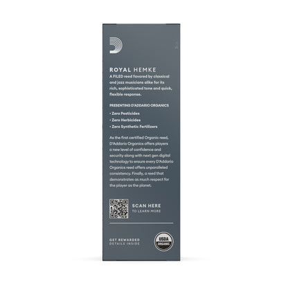 Royal Hemke Organic by D'Addario Tenor Saxophone Reed