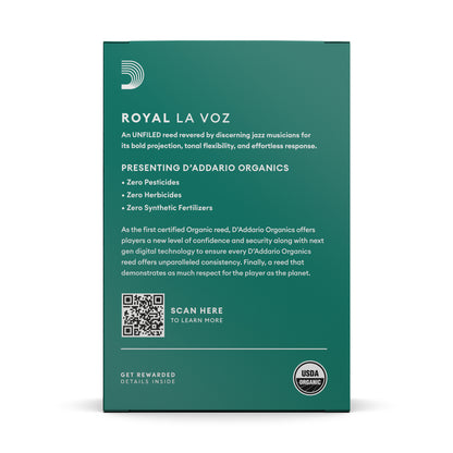 Royal La Voz Organic by D'Addario Alto Saxophone Reed